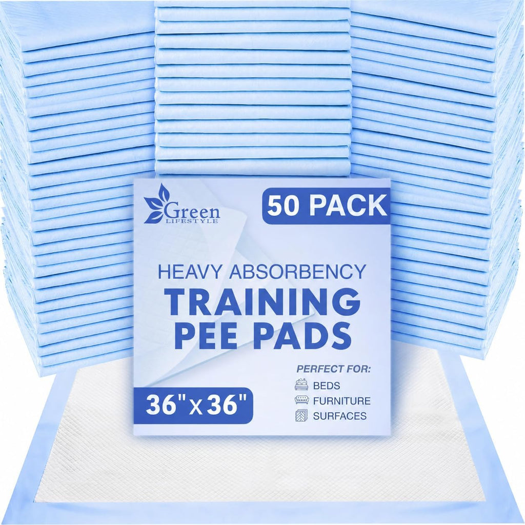 40 Pack Washable Pee Pads for Dogs 34"x36", Waterproof Puppy Pee Pads