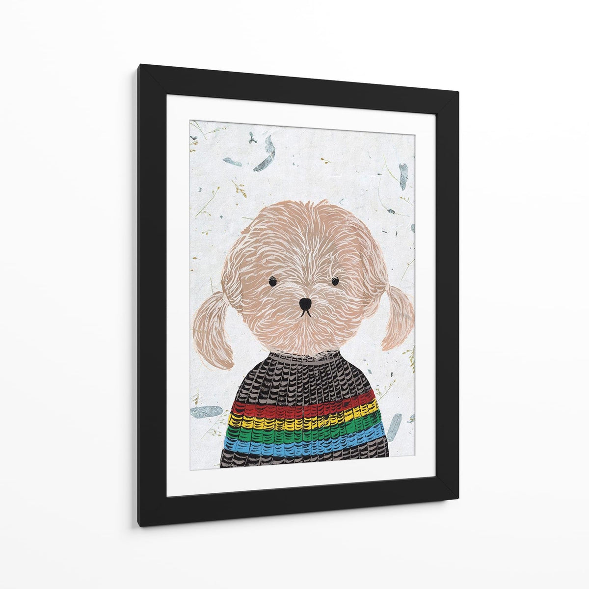 Canvas Lab | Hip Dog IV by Melissa Wang | 30 x 40 in | Canvas Print Wall Art | Animals, Dogs, Nature | Wall Decor for Bedroom, Living Room or Office