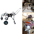 2 to 132 Lbs Animal Exercise Wheelchair for Dog, Large Medium Small Size Pets Cart with Front and Back Wheels, Recover Mobility Rehabilitation Brace (Size : Size XL)