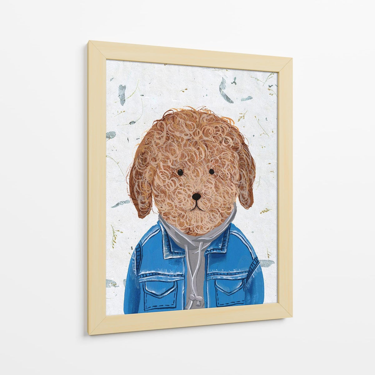 Canvas Lab | Hip Dog III by Melissa Wang | 30 x 40 in | Canvas Print Wall Art | Animals, Dogs, Nature | Wall Decor for Bedroom, Living Room or Office