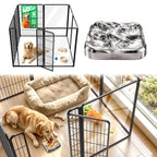 FXW AuraSpace Pro Acrylic & Wire Dog Playpen with Divider, 32"H, 12 Panels
