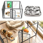 FXW AuraSpace Pro Acrylic & Wire Dog Playpen with Divider, 32"H, 12 Panels