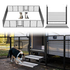 FXW Instant Dog Playpen with RV Step Grid for RV Camping, 40"H, 32 Panels