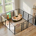 FXW AuraSpace Pro Acrylic & Wire Dog Playpen with Divider, 32"H, 12 Panels
