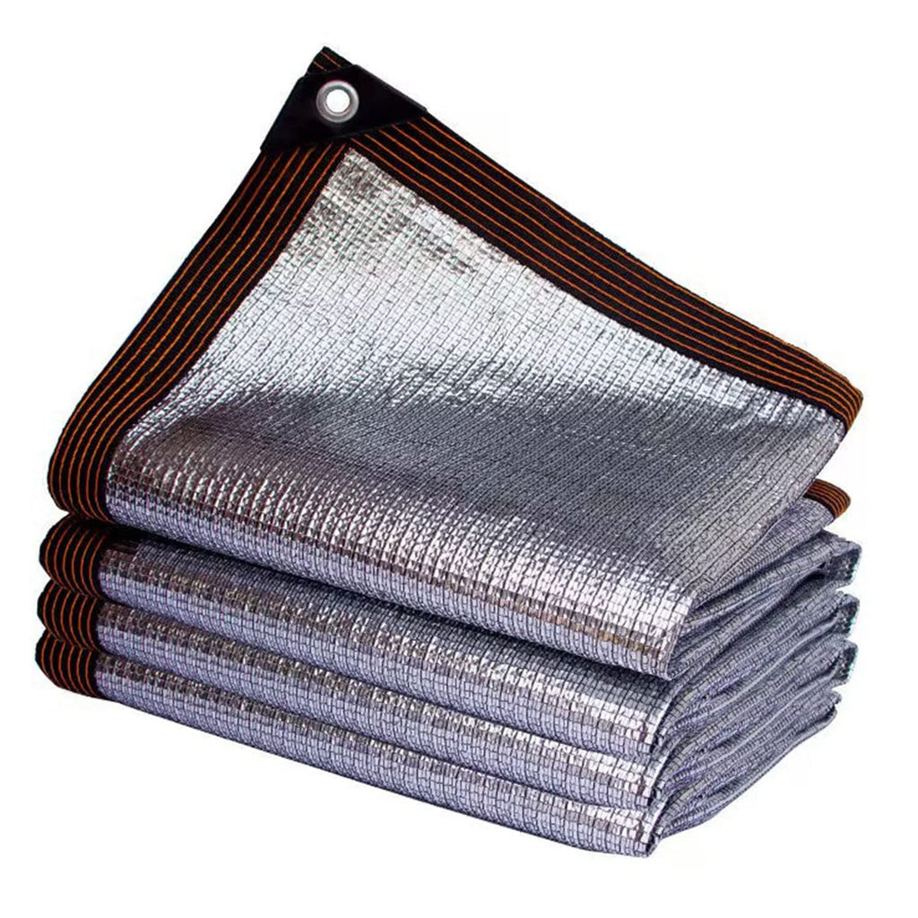 Aluminet Shade Net for Dogs & Greenhouses 99% UV Protection Grommet Design Heat Resistant Versatile Canopy for Car Balcony & Garden (Sizes: 1x2m to 6x8m)
