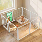 FXW AuraSpace Pro Acrylic & Wire Dog Playpen with Divider, 32"H, 12 Panels