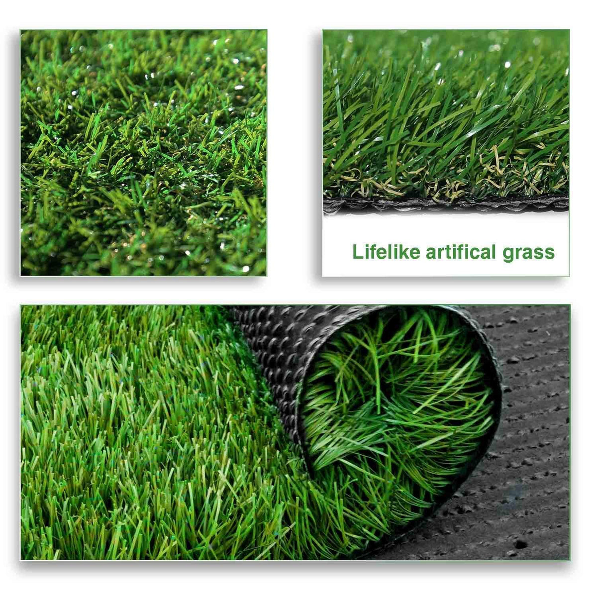 GL Artificial Grass Turf Customized Sizes, Artificial Lawn for Dogs, 20MM Thick Faux Grass, Synthetic Outdoor Indoor Rug Area 5FTX70FT(350 Square FT)