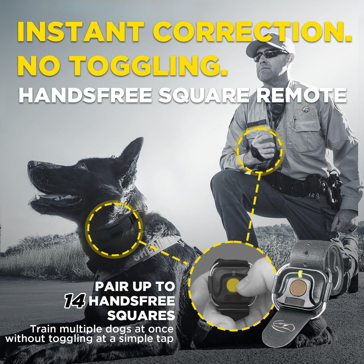 Dogtra 1900X Black Edition E-Collar - 1 Mile Range, Dogs 45 lbs+, IPX9K Waterproof, 100 Stimulation Levels, Vibration, Tone, Rechargeable - Ideal for Dog Owners and Professional Trainers