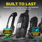 Dogtra 1900X Black Edition E-Collar - 1 Mile Range, Dogs 45 lbs+, IPX9K Waterproof, 100 Stimulation Levels, Vibration, Tone, Rechargeable - Ideal for Dog Owners and Professional Trainers