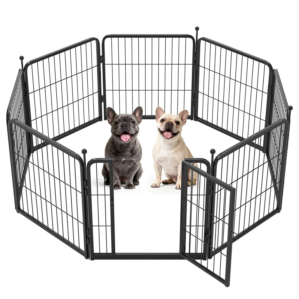 FXW Instant Dog Playpen with RV Step Grid for RV Camping, 40"H, 32 Panels