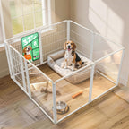 FXW AuraSpace Pro Acrylic & Wire Dog Playpen with Divider, 32"H, 12 Panels