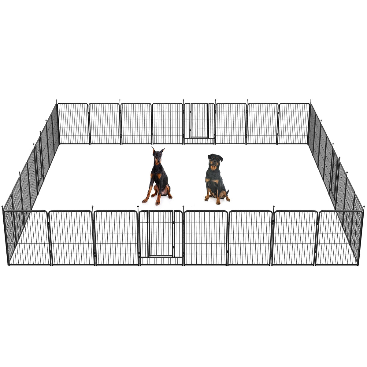 FXW Instant Dog Playpen with RV Step Grid for RV Camping, 40"H, 32 Panels