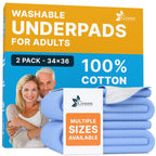 40 Pack Washable Pee Pads for Dogs 34"x36", Waterproof Puppy Pee Pads