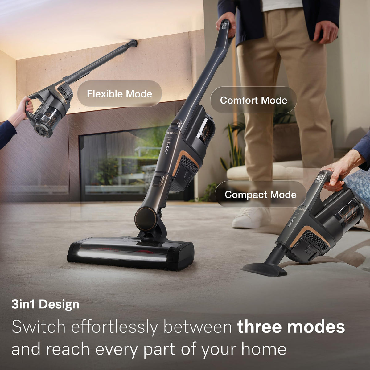 Miele Triflex HX2 Cat & Dog 3-in-1 Cordless Stick Vacuum, Self-Standing