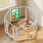 FXW AuraSpace Pro Acrylic & Wire Dog Playpen with Divider, 32"H, 12 Panels