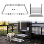 FXW Instant Dog Playpen with RV Step Grid for RV Camping, 40"H, 32 Panels