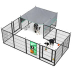 FXW Instant Dog Playpen with RV Step Grid for RV Camping, 40"H, 32 Panels