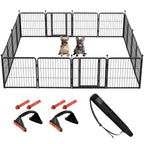 FXW Instant Dog Playpen with RV Step Grid for RV Camping, 40"H, 32 Panels