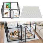 FXW AuraSpace Pro Acrylic & Wire Dog Playpen with Divider, 32"H, 12 Panels