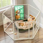 FXW AuraSpace Pro Acrylic & Wire Dog Playpen with Divider, 32"H, 12 Panels