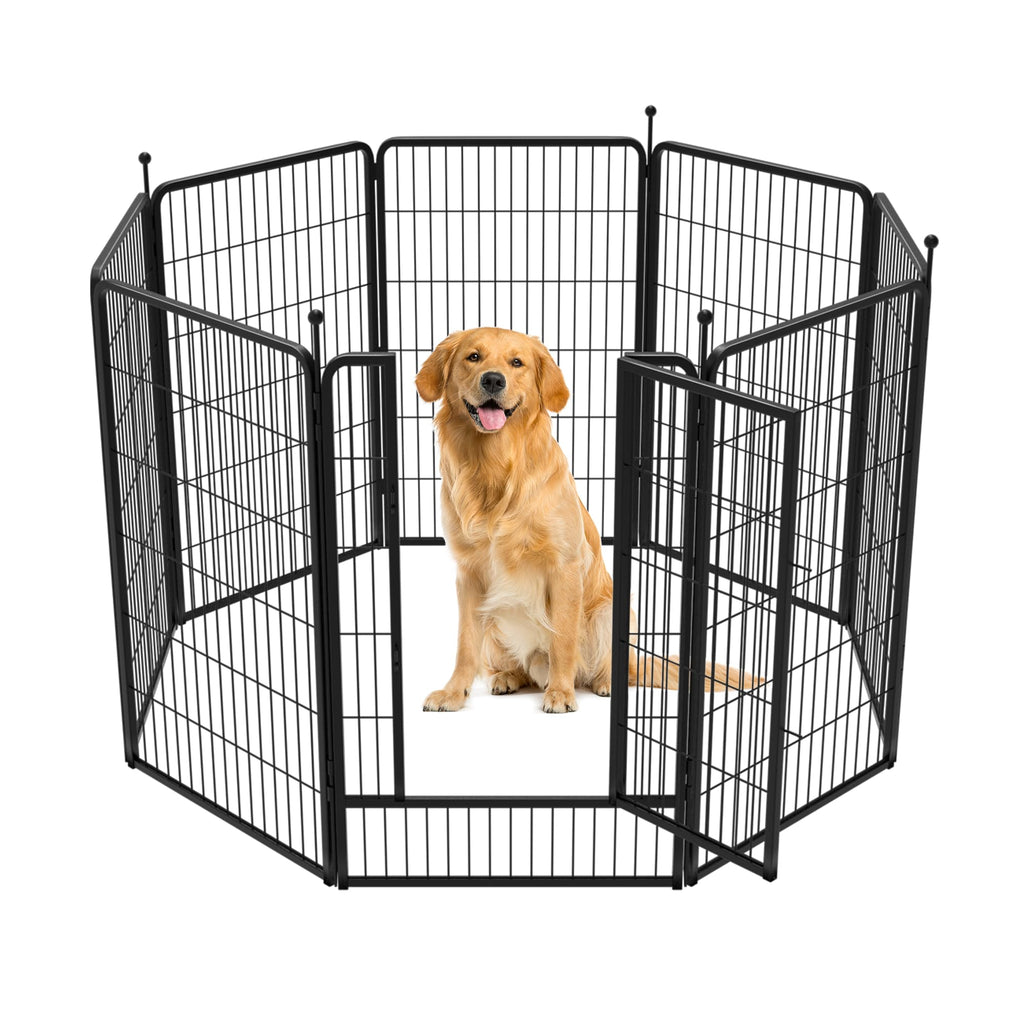 FXW Instant Dog Playpen with RV Step Grid for RV Camping, 40"H, 32 Panels