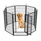 FXW Instant Dog Playpen with RV Step Grid for RV Camping, 40"H, 32 Panels