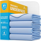 40 Pack Washable Pee Pads for Dogs 34"x36", Waterproof Puppy Pee Pads