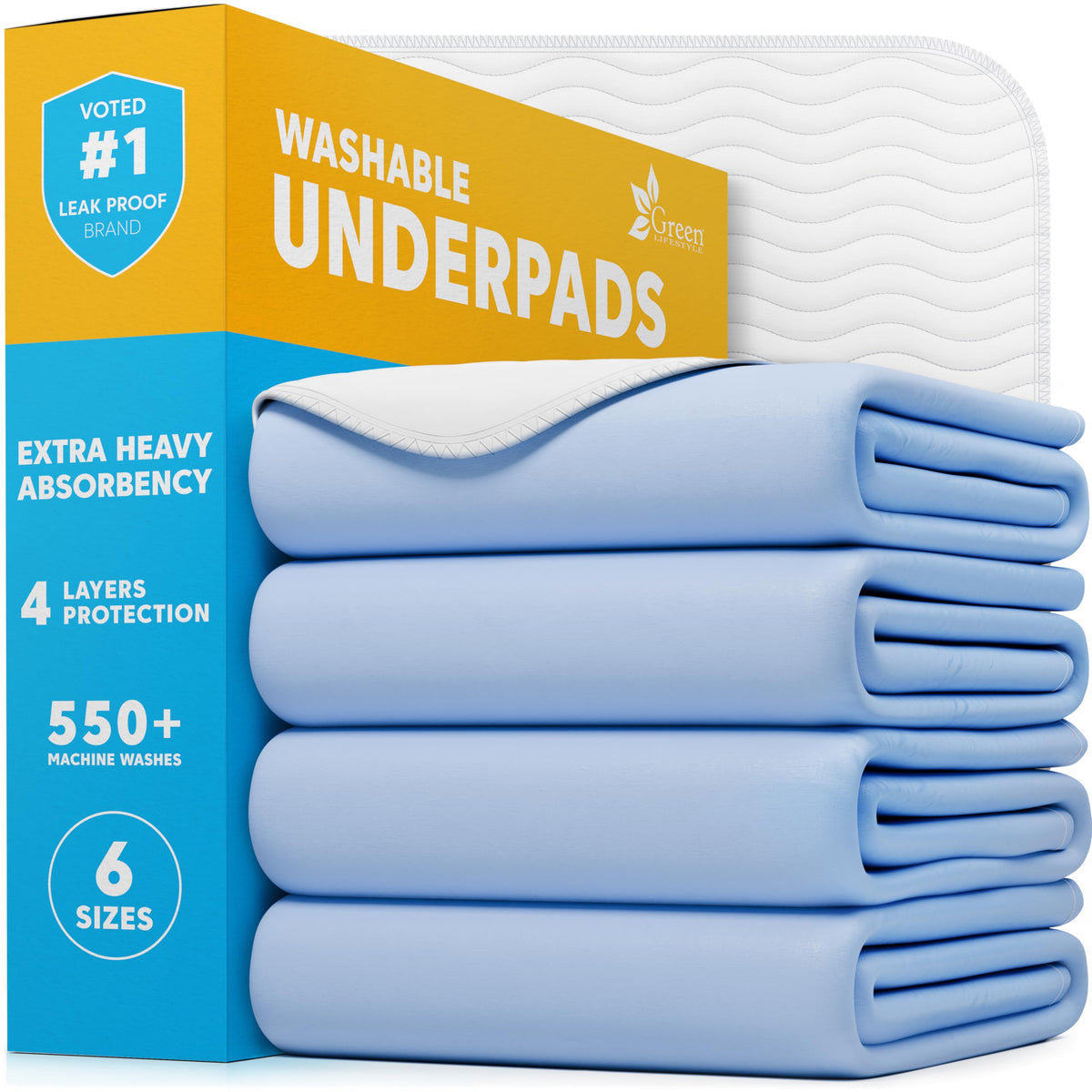 40 Pack Washable Pee Pads for Dogs 34"x36", Waterproof Puppy Pee Pads
