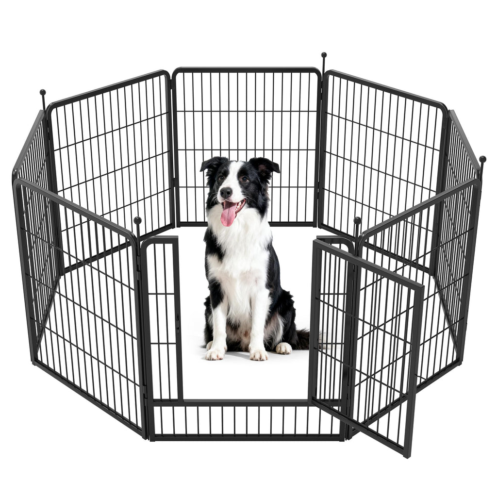 FXW Instant Dog Playpen with RV Step Grid for RV Camping, 40"H, 32 Panels