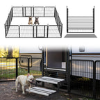 FXW Instant Dog Playpen with RV Step Grid for RV Camping, 40"H, 32 Panels