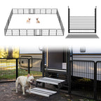 FXW Instant Dog Playpen with RV Step Grid for RV Camping, 40"H, 32 Panels