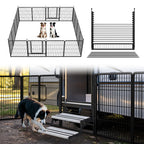 FXW Instant Dog Playpen with RV Step Grid for RV Camping, 40"H, 32 Panels