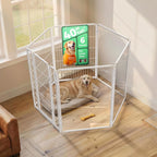 FXW AuraSpace Pro Acrylic & Wire Dog Playpen with Divider, 32"H, 12 Panels