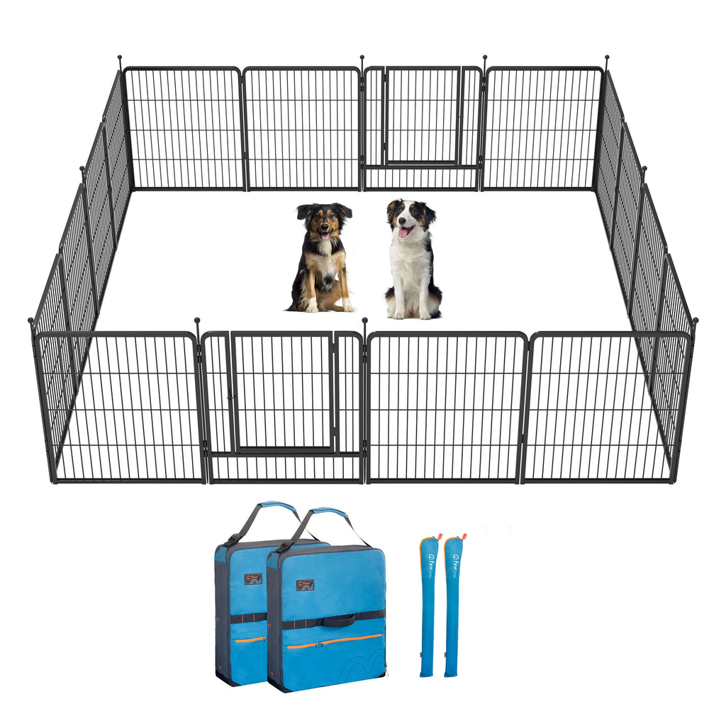 FXW Instant Dog Playpen with RV Step Grid for RV Camping, 40"H, 32 Panels