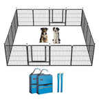 FXW Instant Dog Playpen with RV Step Grid for RV Camping, 40"H, 32 Panels