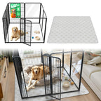 FXW AuraSpace Pro Acrylic & Wire Dog Playpen with Divider, 32"H, 12 Panels