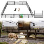 FXW Instant Dog Playpen with RV Step Grid for RV Camping, 40"H, 32 Panels