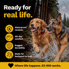 Educator EZ-902 E Collar for Dog Training with Remote - 1/2 Mile Range, Waterproof, 256 Blunt Stimulation Levels, Tone or Vibration Mode, Night Light for Small, Medium & Large Dogs (2 Dogs)