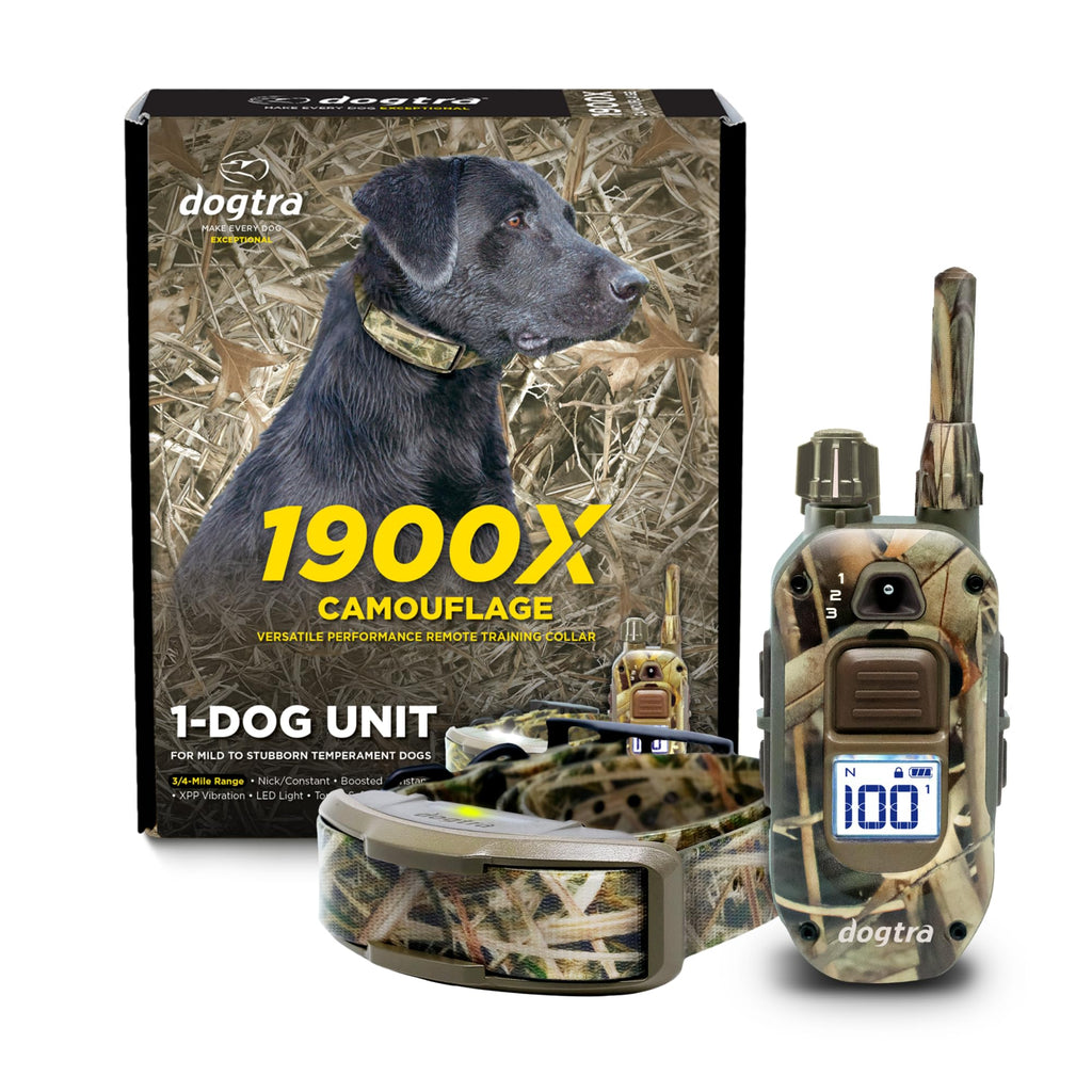 Dogtra 1900X Black Edition E-Collar - 1 Mile Range, Dogs 45 lbs+, IPX9K Waterproof, 100 Stimulation Levels, Vibration, Tone, Rechargeable - Ideal for Dog Owners and Professional Trainers