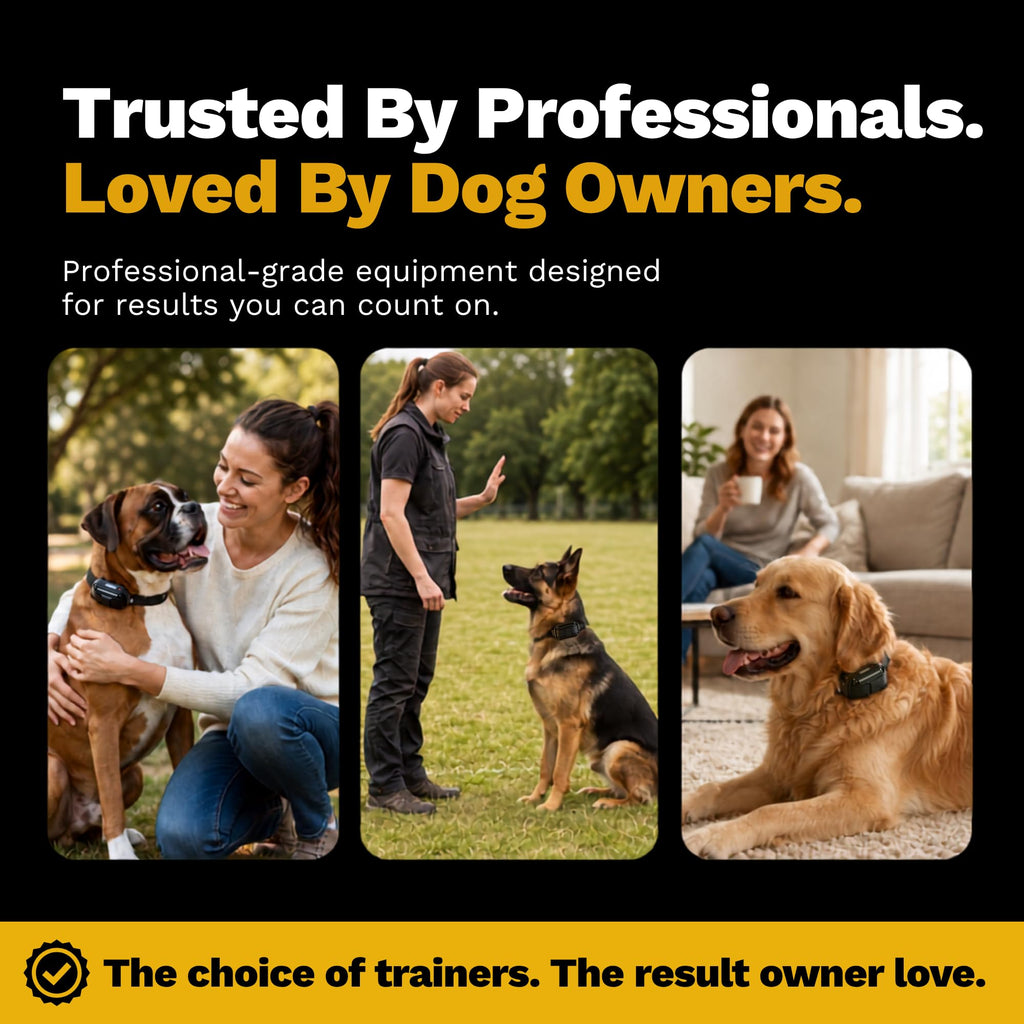 Educator EZ-902 E Collar for Dog Training with Remote - 1/2 Mile Range, Waterproof, 256 Blunt Stimulation Levels, Tone or Vibration Mode, Night Light for Small, Medium & Large Dogs (2 Dogs)