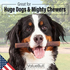 ValueBull USA Beef Collagen Sticks, 6 Inch Super Jumbo Chews, 200 Count