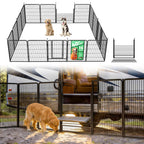 FXW Instant Dog Playpen with RV Step Grid for RV Camping, 40"H, 32 Panels