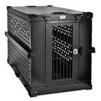 K9 Kennel Boss - Heavy Duty Fully Collapsible Powder-Coated Aluminum Dog Crate - Medium (Gray)