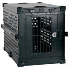 K9 Kennel Boss - Heavy Duty Fully Collapsible Powder-Coated Aluminum Dog Crate - Medium (Gray)