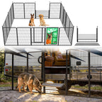 FXW Instant Dog Playpen with RV Step Grid for RV Camping, 40"H, 32 Panels